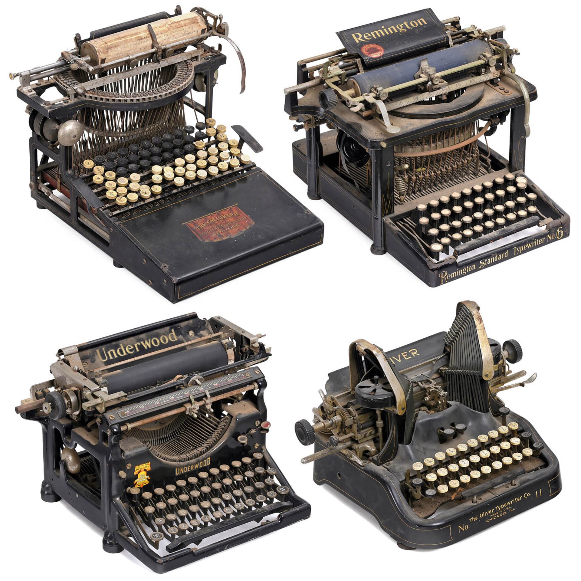 4 American Typewriters