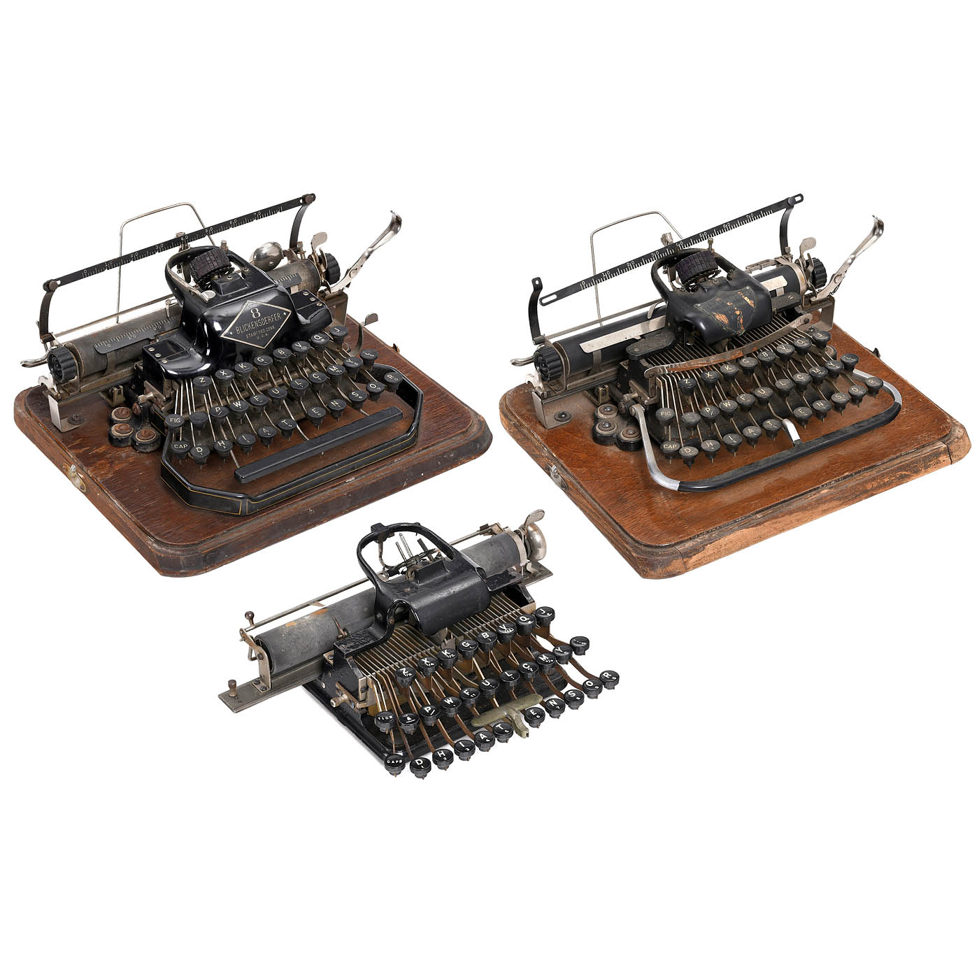 3 Blickensderfer Typewriters