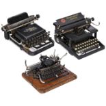 Blickensderfer No. 7, "Remington Junior" and "The Pullman Mod. A" Typewriters