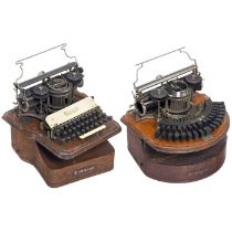 Hammond No. 1B Ideal and "Hammond No. 12 Universal" Typewriters