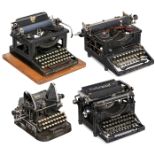 4 American Typewriters