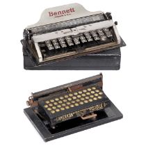 2 American Typewriters "Bennett" and "American", c. 1910
