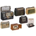 6 Portable Radios and a Record Player