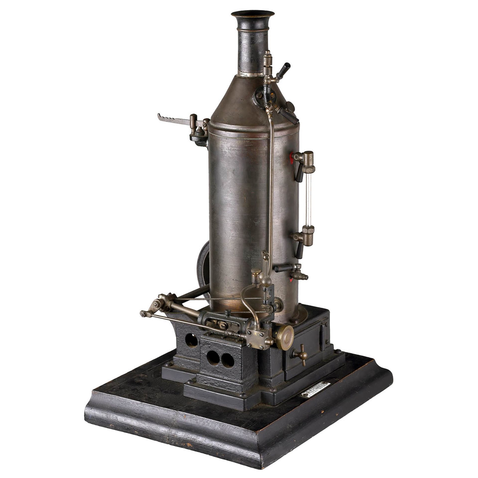 Single-Cylinder Steam Engine with Vertical Boiler, c. 1898 - Bild 3 aus 4