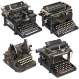 4 American Typewriters