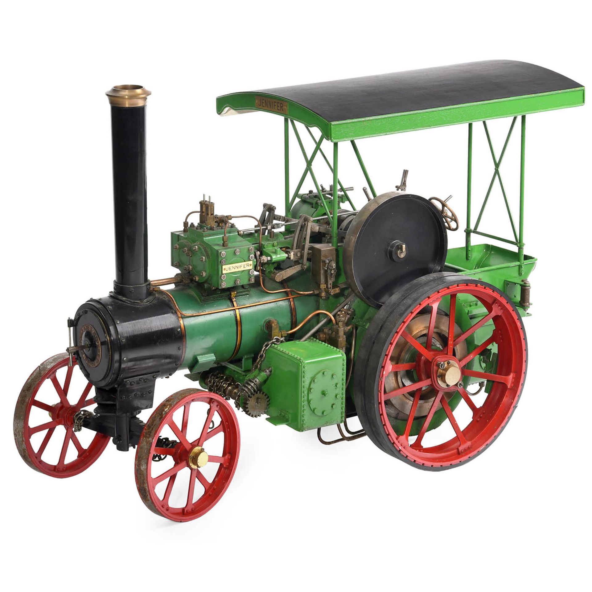 2-inch Scale Model of a Live-Steam Traction Engine "Jenifer", c. 1984 - Bild 2 aus 10