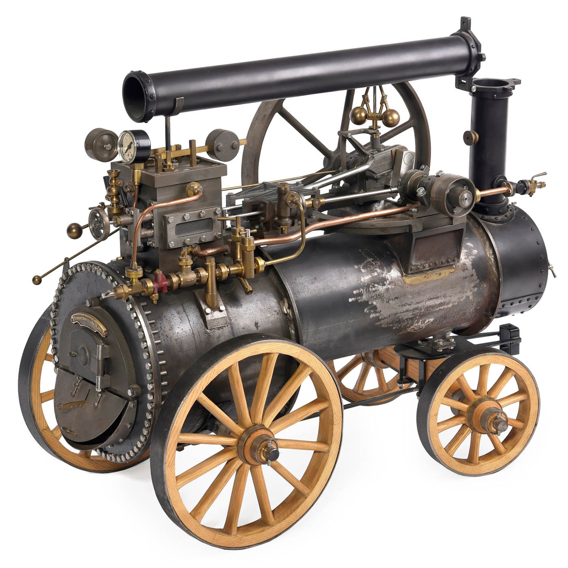 1 ½ in. Scale Model of a Horse-Drawn Portable Engine, c. 1980 - Bild 3 aus 6