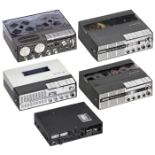 4 Uher Report Tape Recorders, c. 1960–80