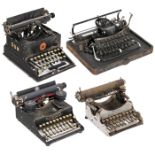 4 Small American Typewriters