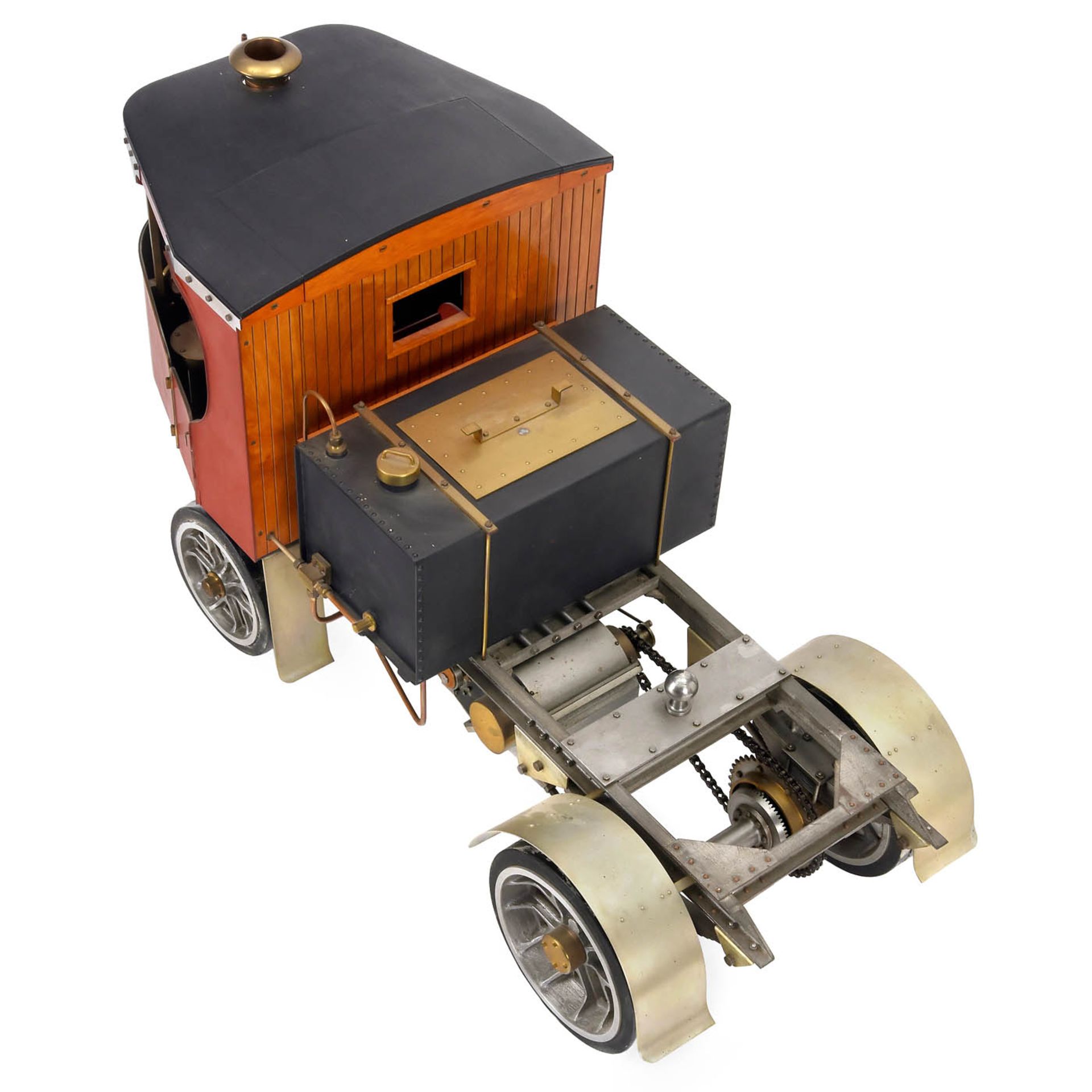 Two-Inch Scale Model of a Clayton Undertype Steam Wagon with Trailer - Image 5 of 6