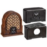 Large and Small "Cat’s Head" Radios by Telefunken