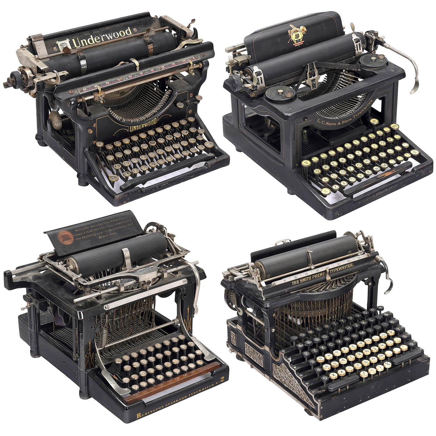 4 American Typewriters