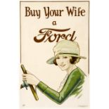 Original "Ford" Poster, c. 1920 Start Price: EUR 1700 Zustand: Size: 72 x 108 cm / 28½ x 42½ in.