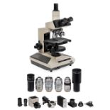 Olympus BH2 Trinocular Microscope with Extensive Accessories, c. 1990