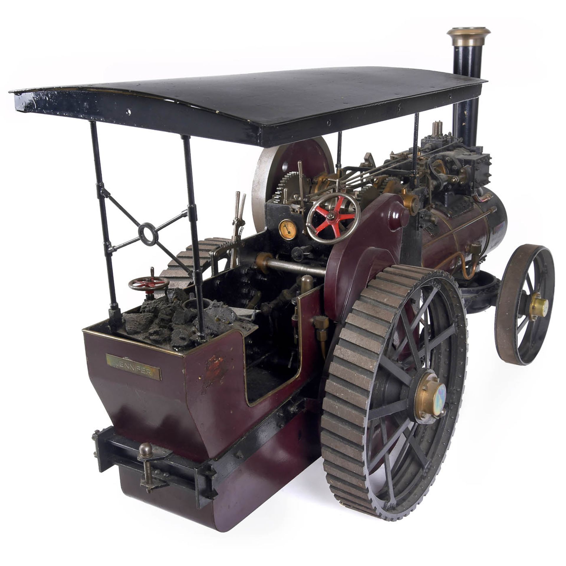 1 ½-Inch Scale Model of a Live Steam Traction Engine, c. 1984 - Bild 3 aus 4