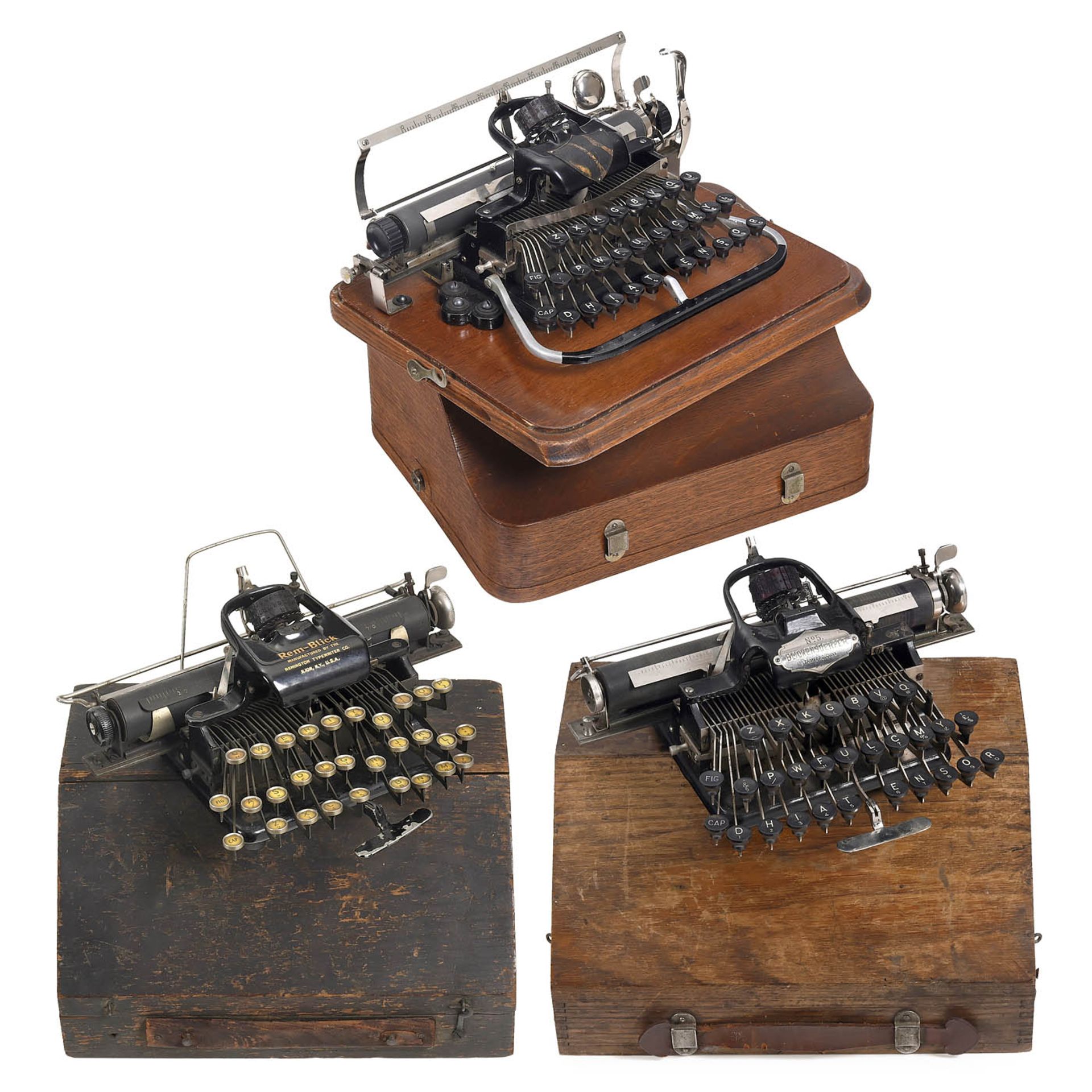 3 Blickensderfer Typewriters