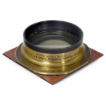 Rare Brass-Bound "Plasticca" 4/40 cm Art Portrait Lens, c. 1920