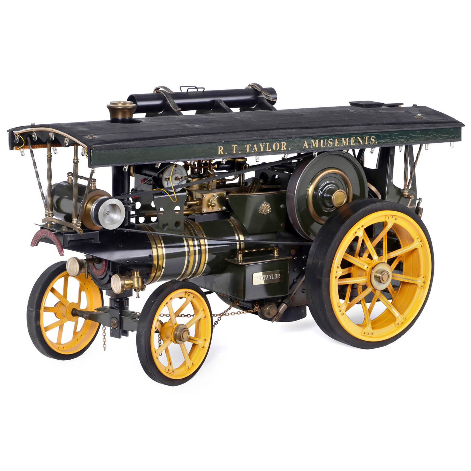 1 1/8-Inch Scale Model of a Burrell Scenic Steam Showman’s Engine