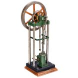 Working Model of a Single-Cylinder Overcrank Steam Engine, c. 1980