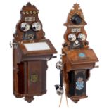 2 Ericsson Wall Telephones, c. 1900