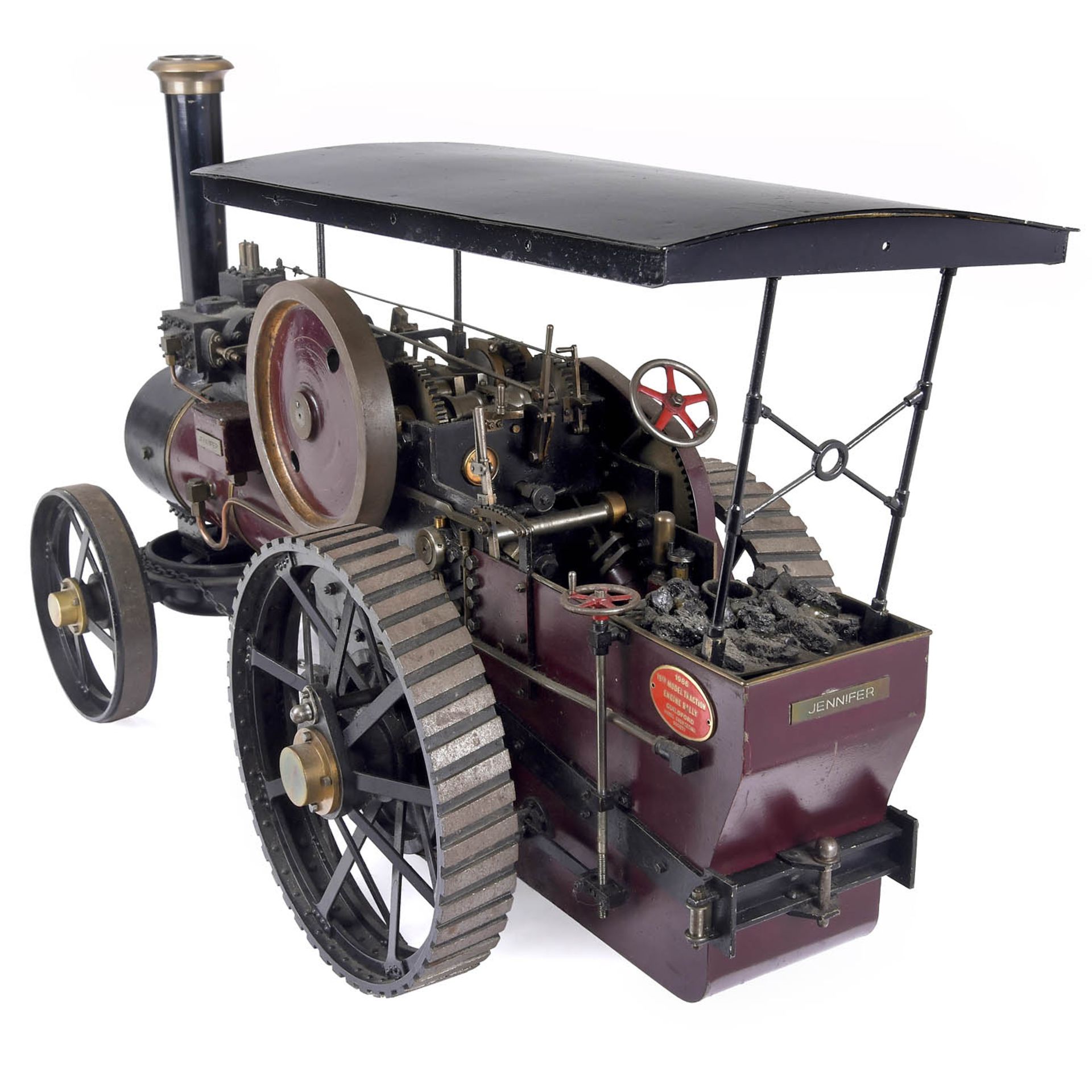 1 ½-Inch Scale Model of a Live Steam Traction Engine, c. 1984 - Bild 4 aus 4