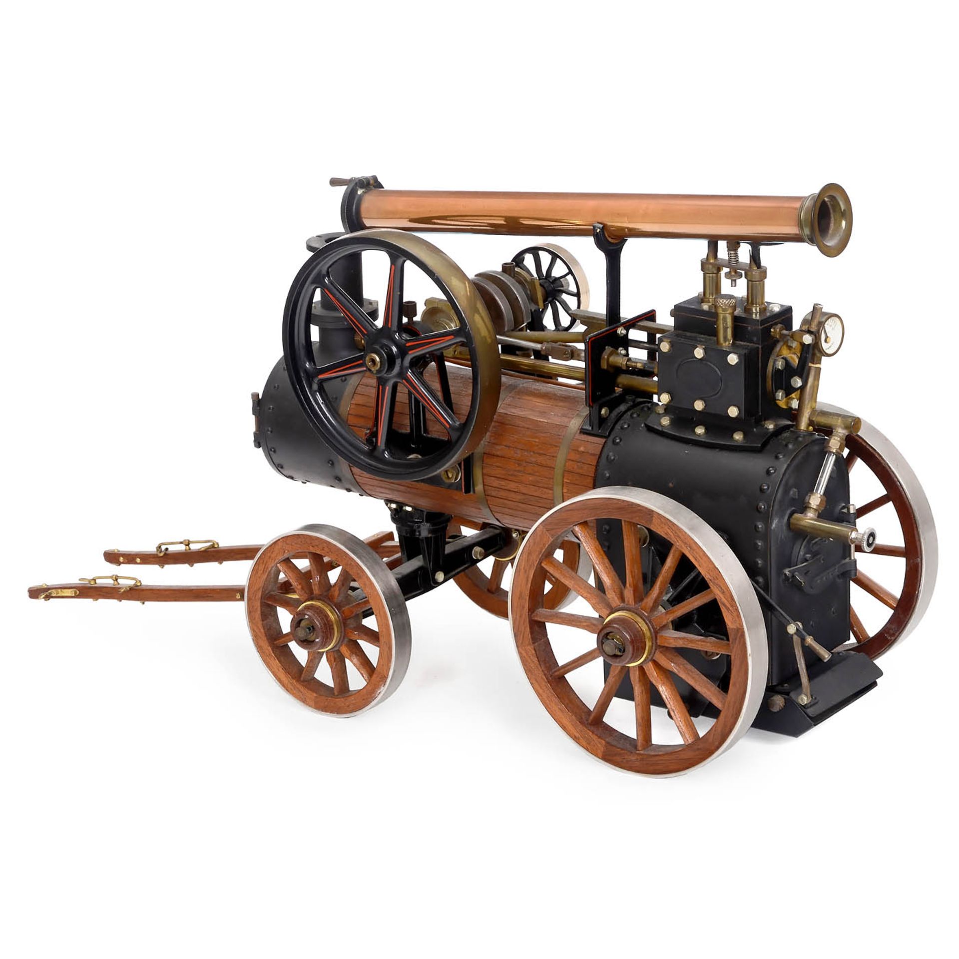 1-Inch Scale Model of a Horse-Drawn Portable En­gine, c. 1980 - Image 2 of 2