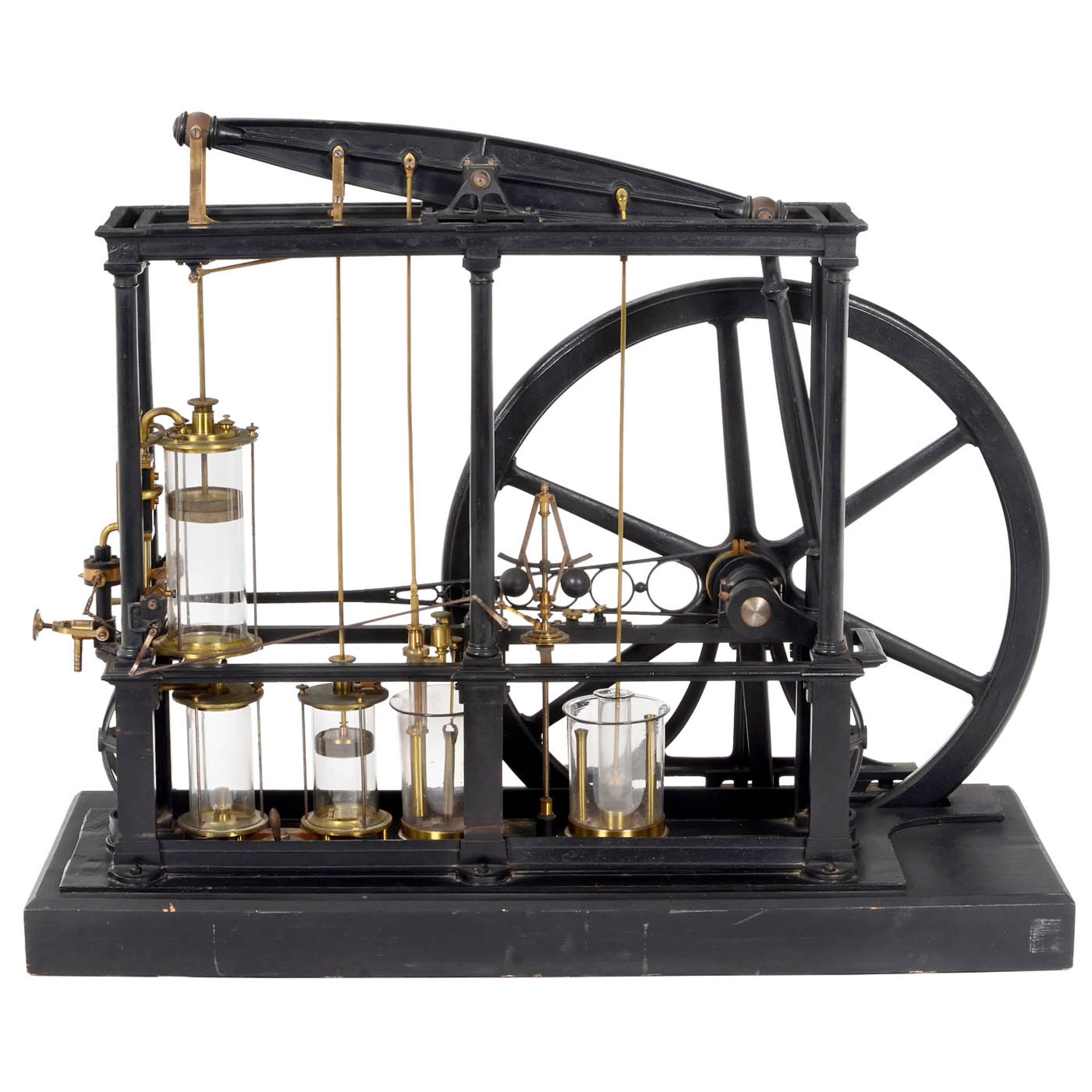 Physical Demonstration Model of a James Watt-Type Beam Steam Engine, c. 1850 - Bild 3 aus 4