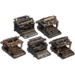 5 Remington Typewriters for Restoration or Spare Parts