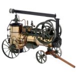 1 1/2-Inch Live-Steam Model of a French Merlin Portable Agricultural Engine, c. 1990
