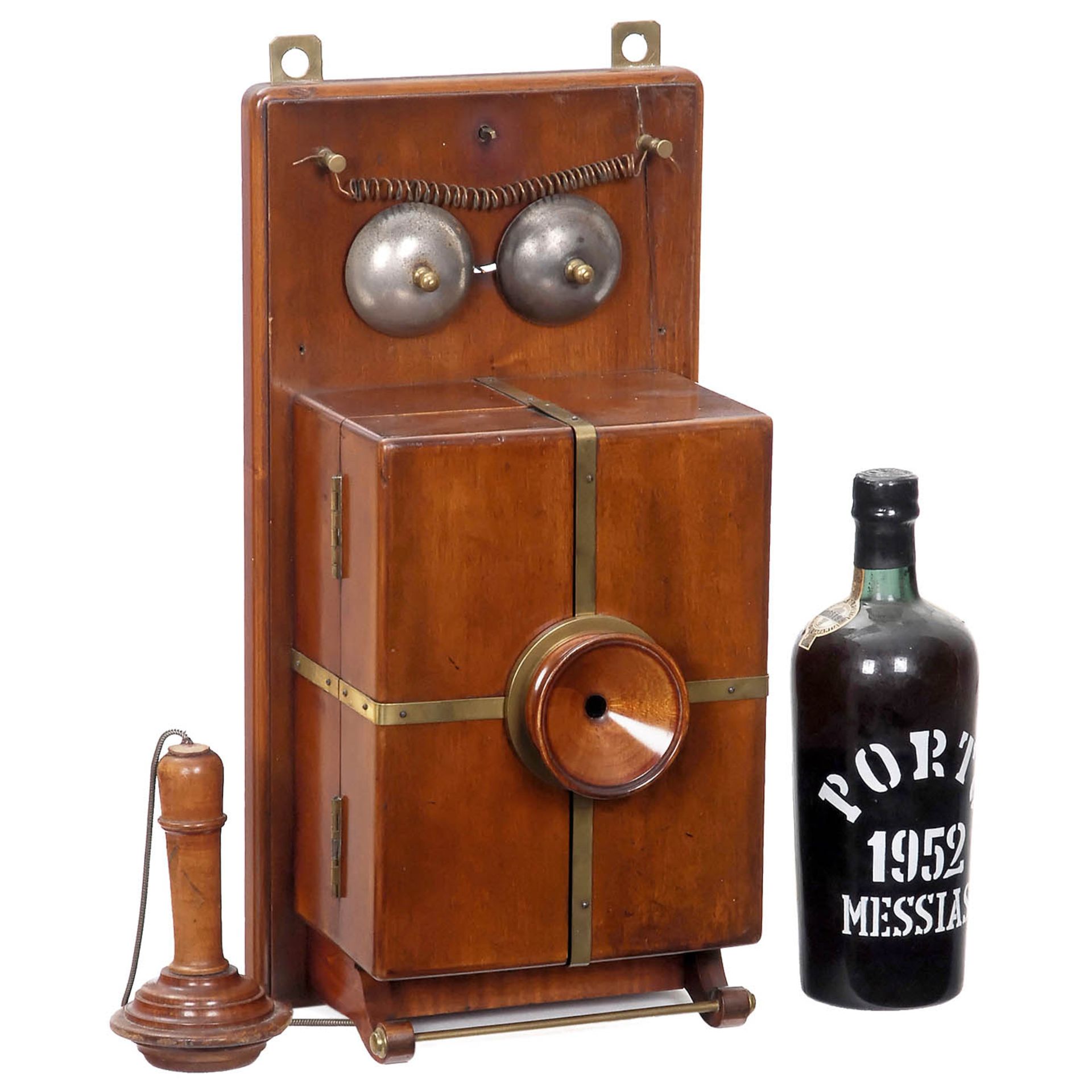 Novelty Musical Liqueur Cabinet in Telephone-Form, c. 1920 - Bild 2 aus 2