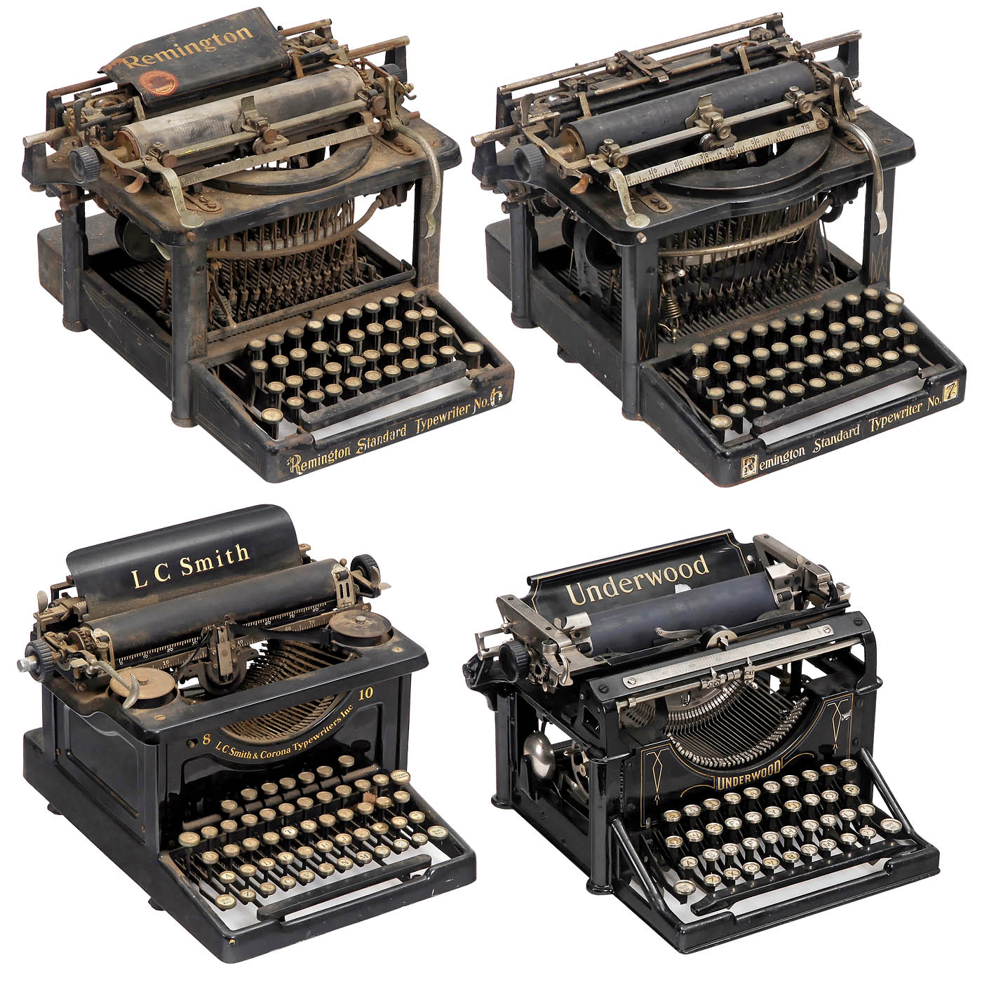 4 American Typewriters