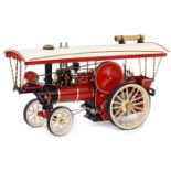 Live-Steam Coal-Fired Model of an Allchin Showman's Traction Engine, c. 1980