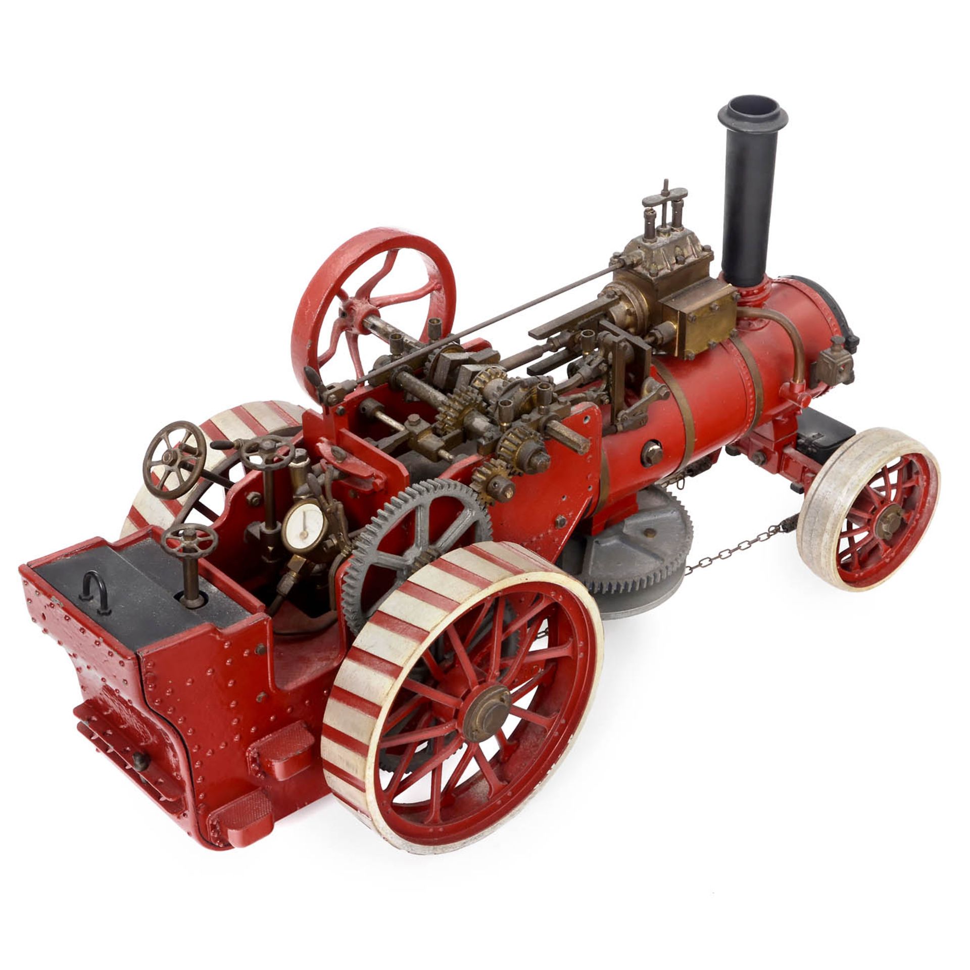 ¾-Inch Scale Model of the Live-Steam Traction Engine "Napoleon" by Fowler, c. 1975 - Bild 2 aus 2