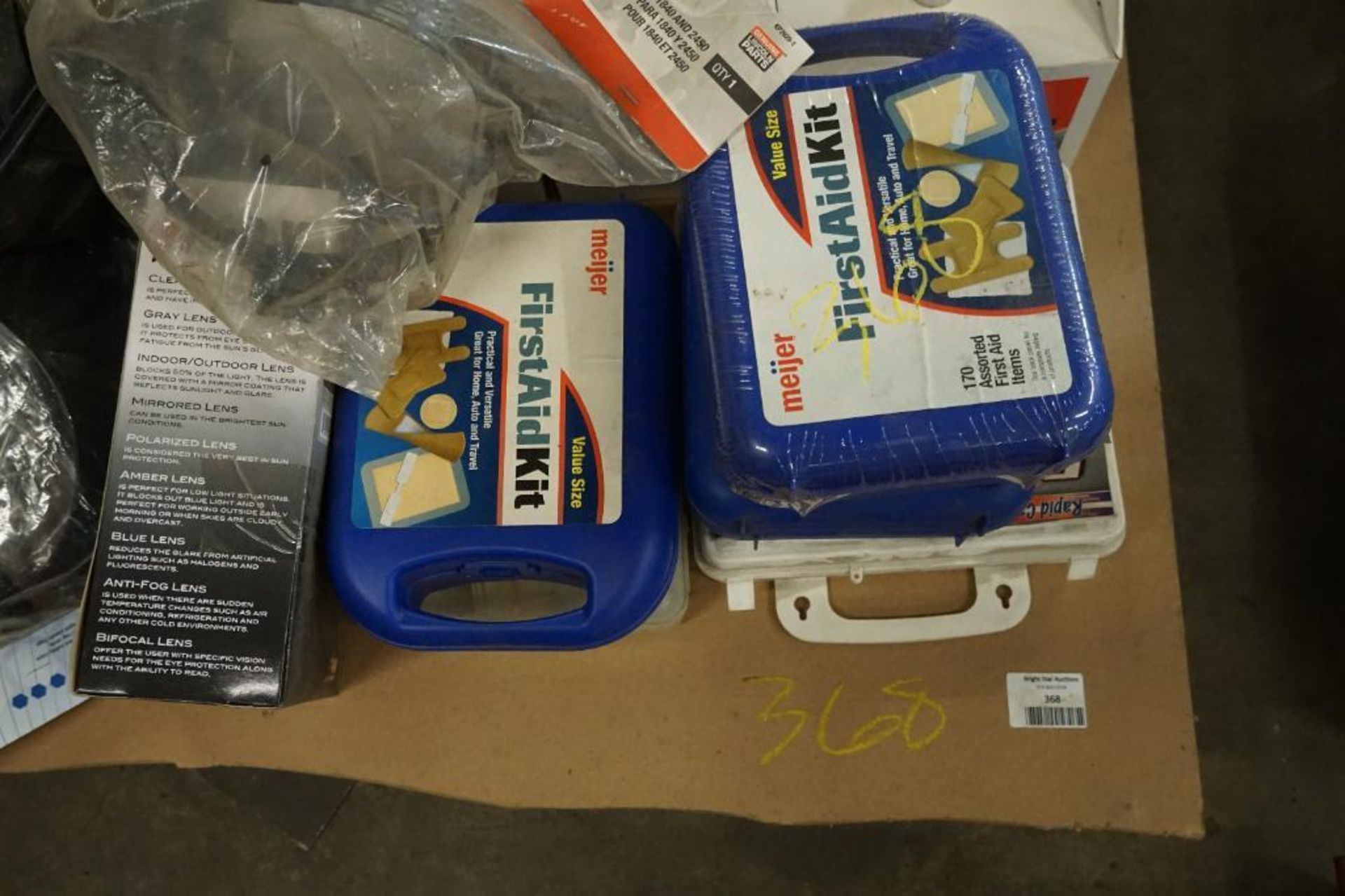 Pallet of First-Aid Kits, Knee Pads, Safety Goggles - Image 4 of 5