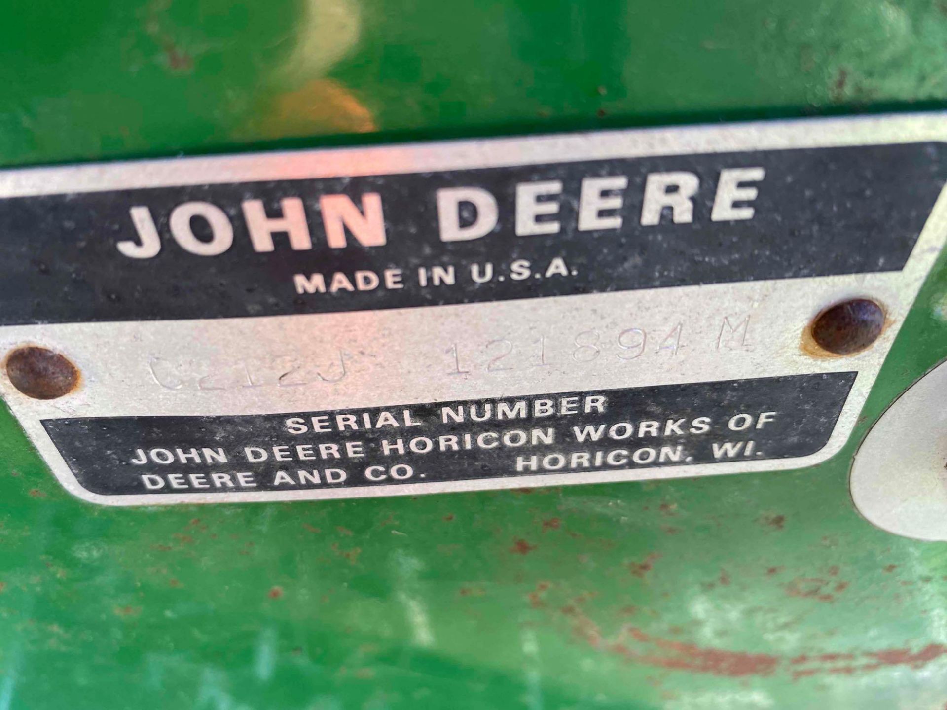 John Deere 212 Garden Tractor - Image 13 of 13