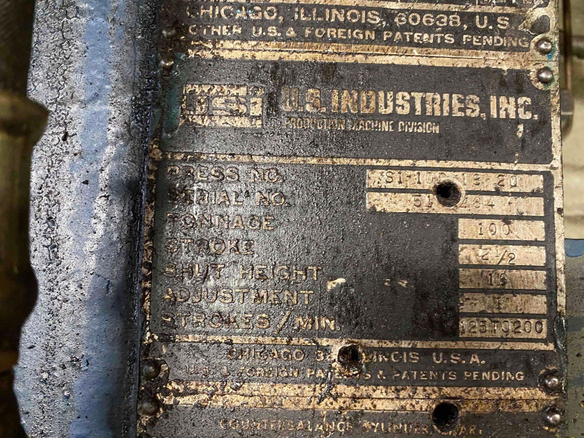 U.S. Industries 100 Ton Press - Image 11 of 11