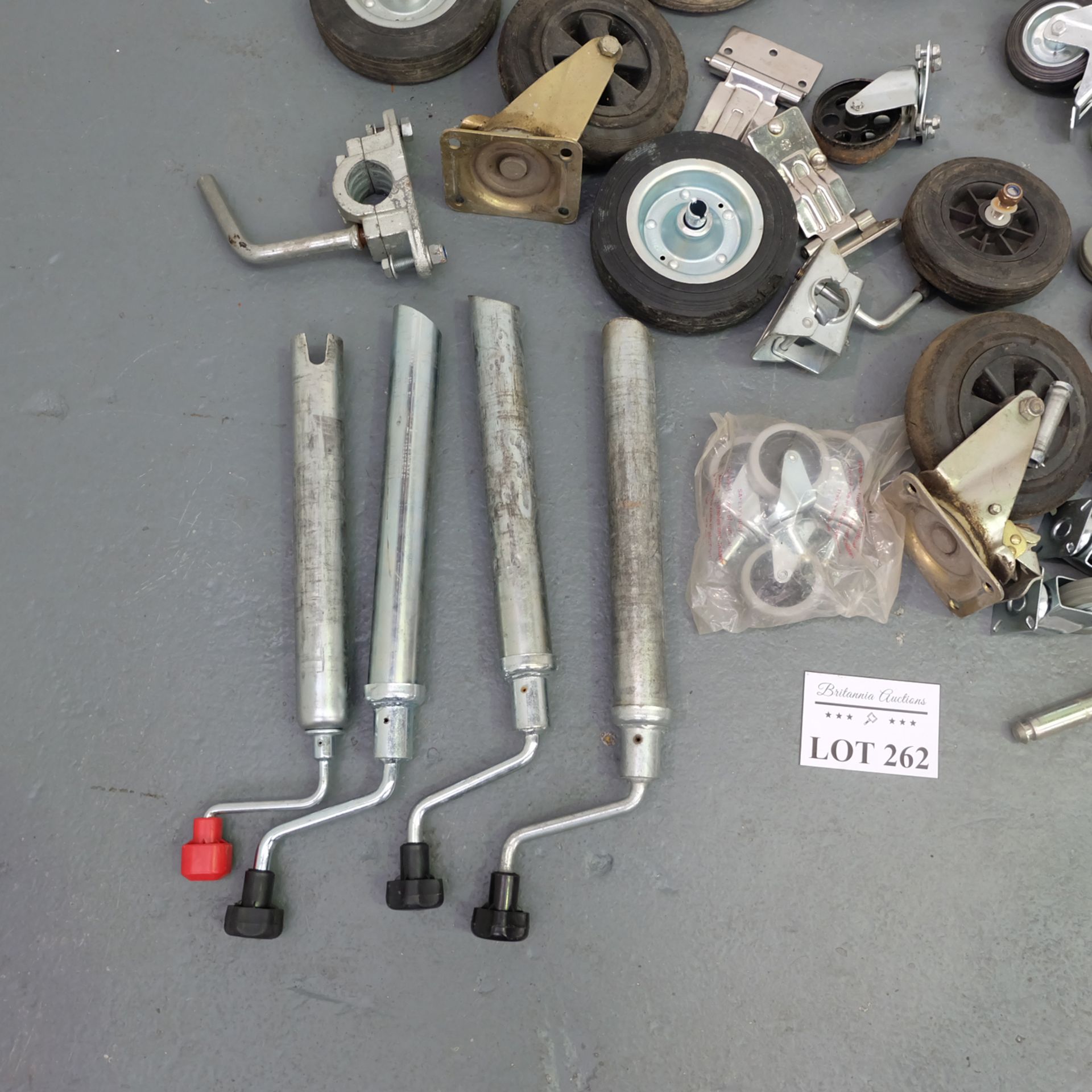 Selection of Castors, Wheels & Trailor Spares as Lotted. - Image 2 of 5