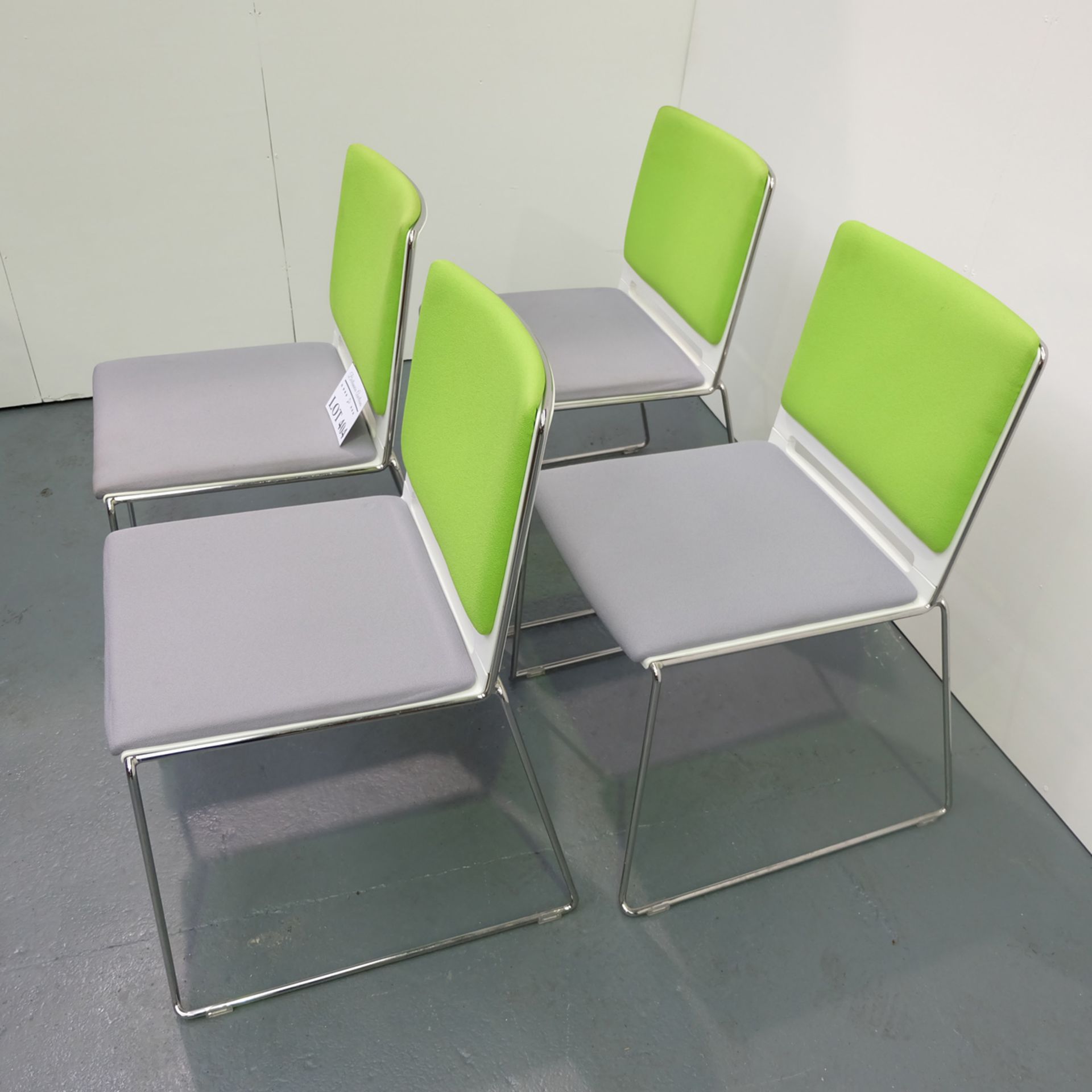 4 x Stackable Office Chairs. - Image 2 of 2