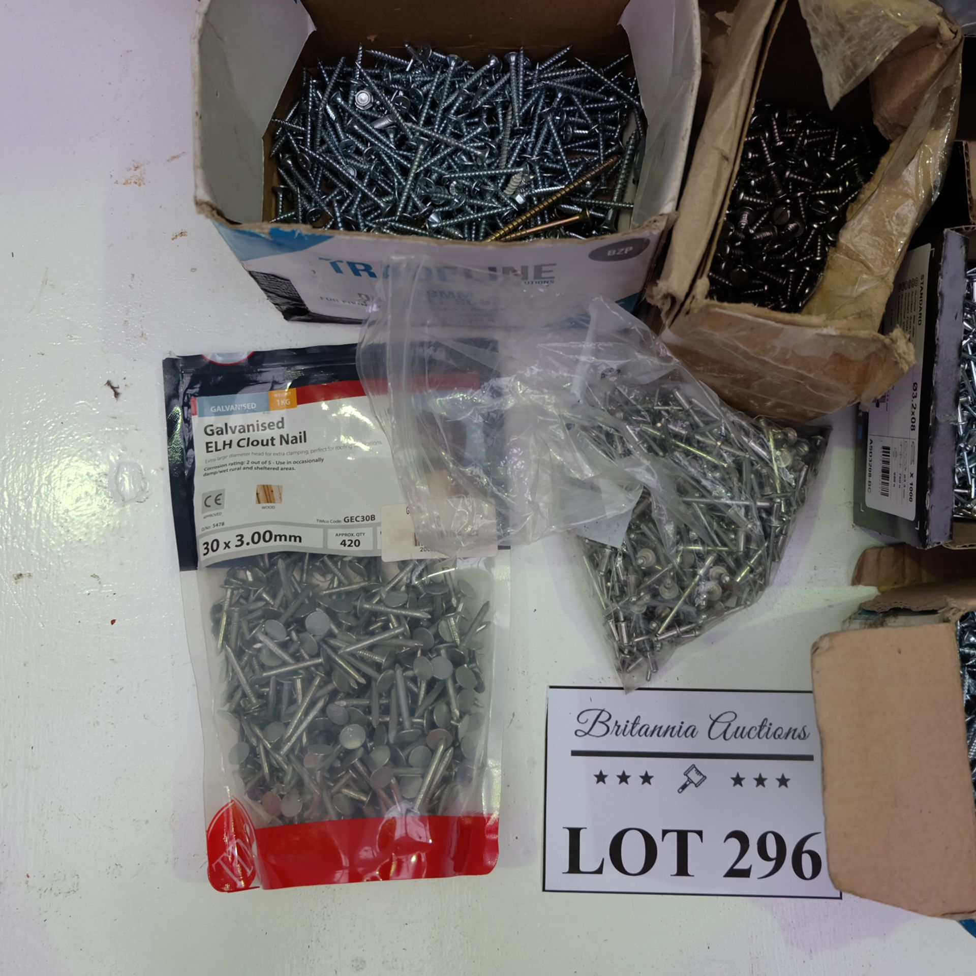 Selection of Screws, Rivets & Nails as Lotted. - Image 3 of 5