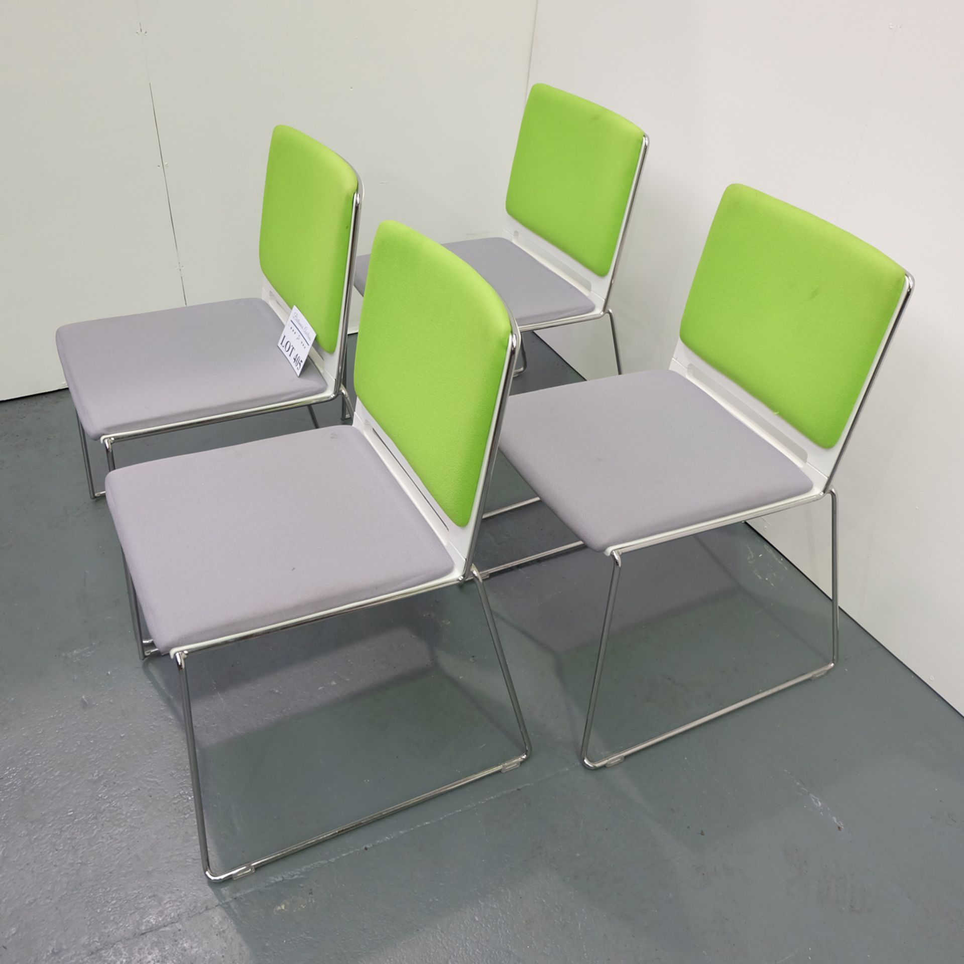 4 x Stackable Office Chairs. - Image 2 of 2