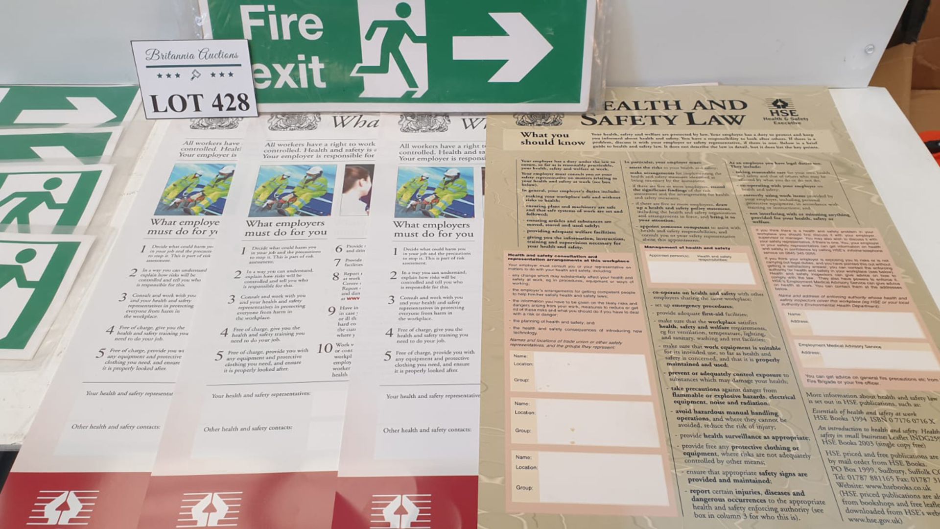 Selection of Health & Safety Signs as Lotted. - Image 2 of 3