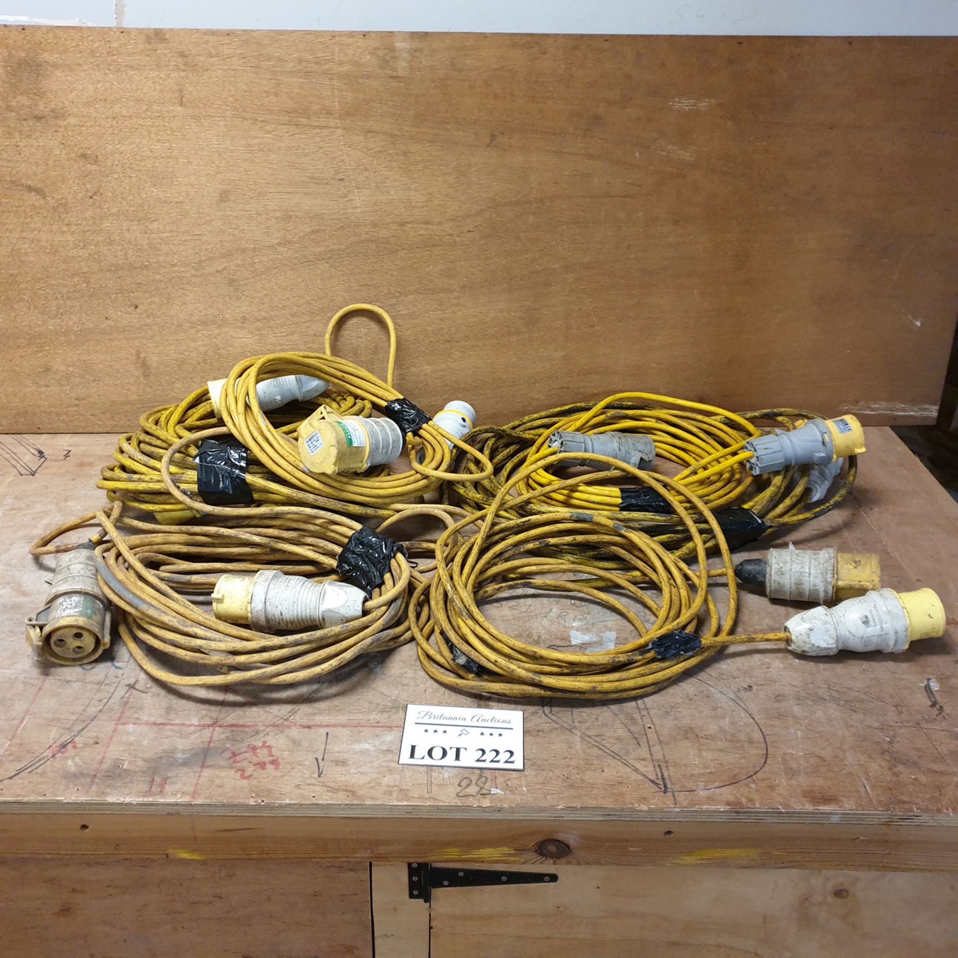 Quantity of 6, 110v Extension Leads.