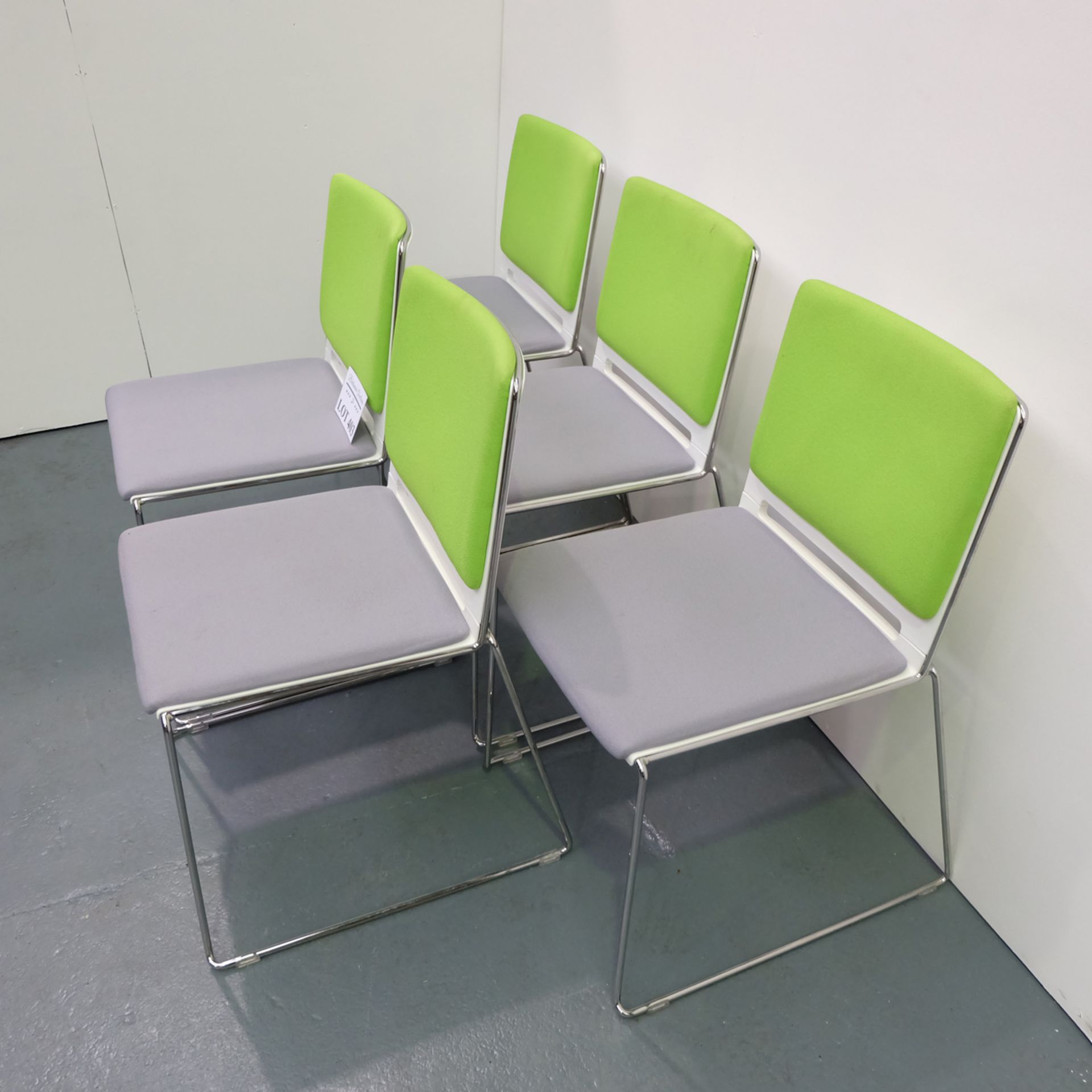 5 x Stackable Office Chairs. - Image 2 of 2