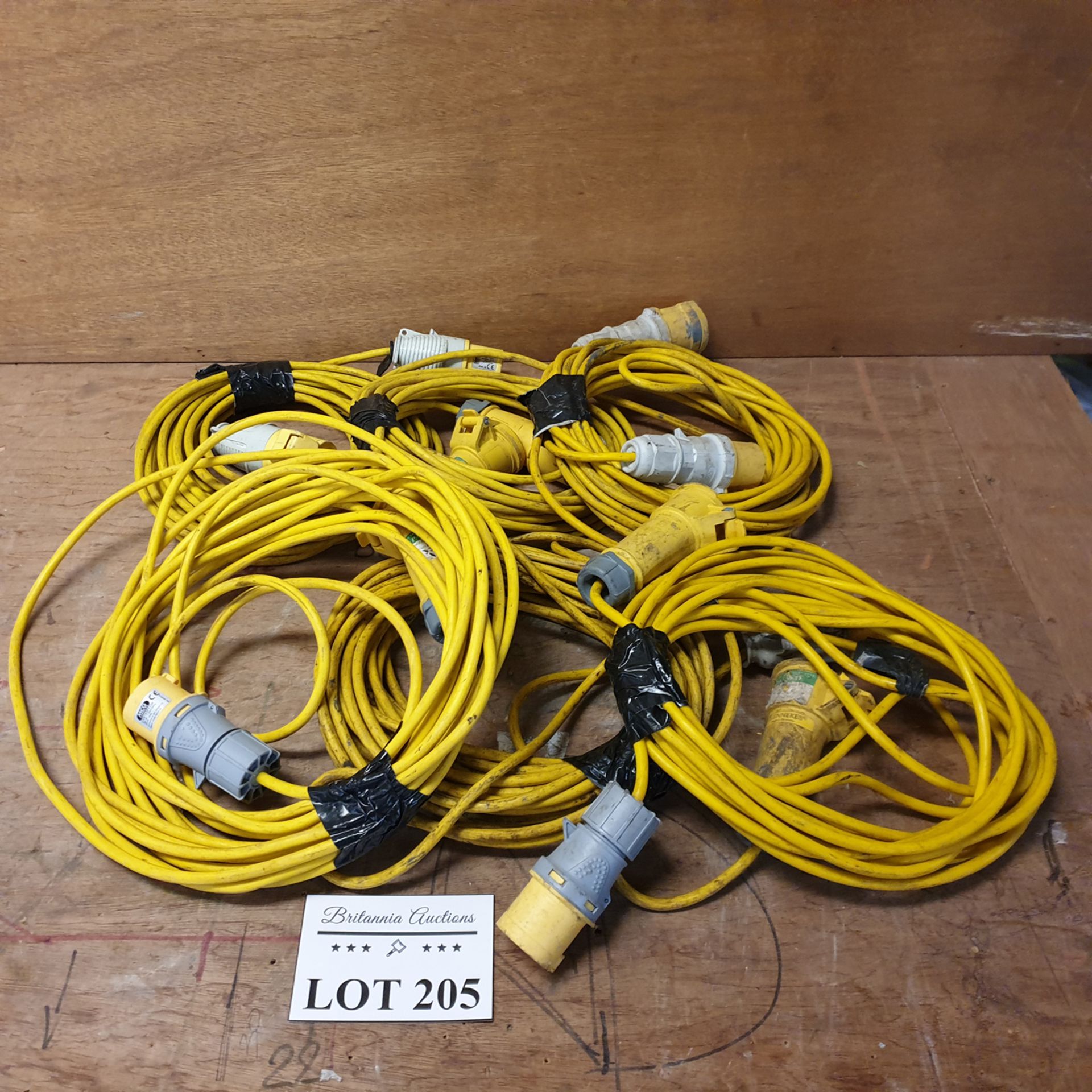 Quantity of 6, 110v Extension Leads.