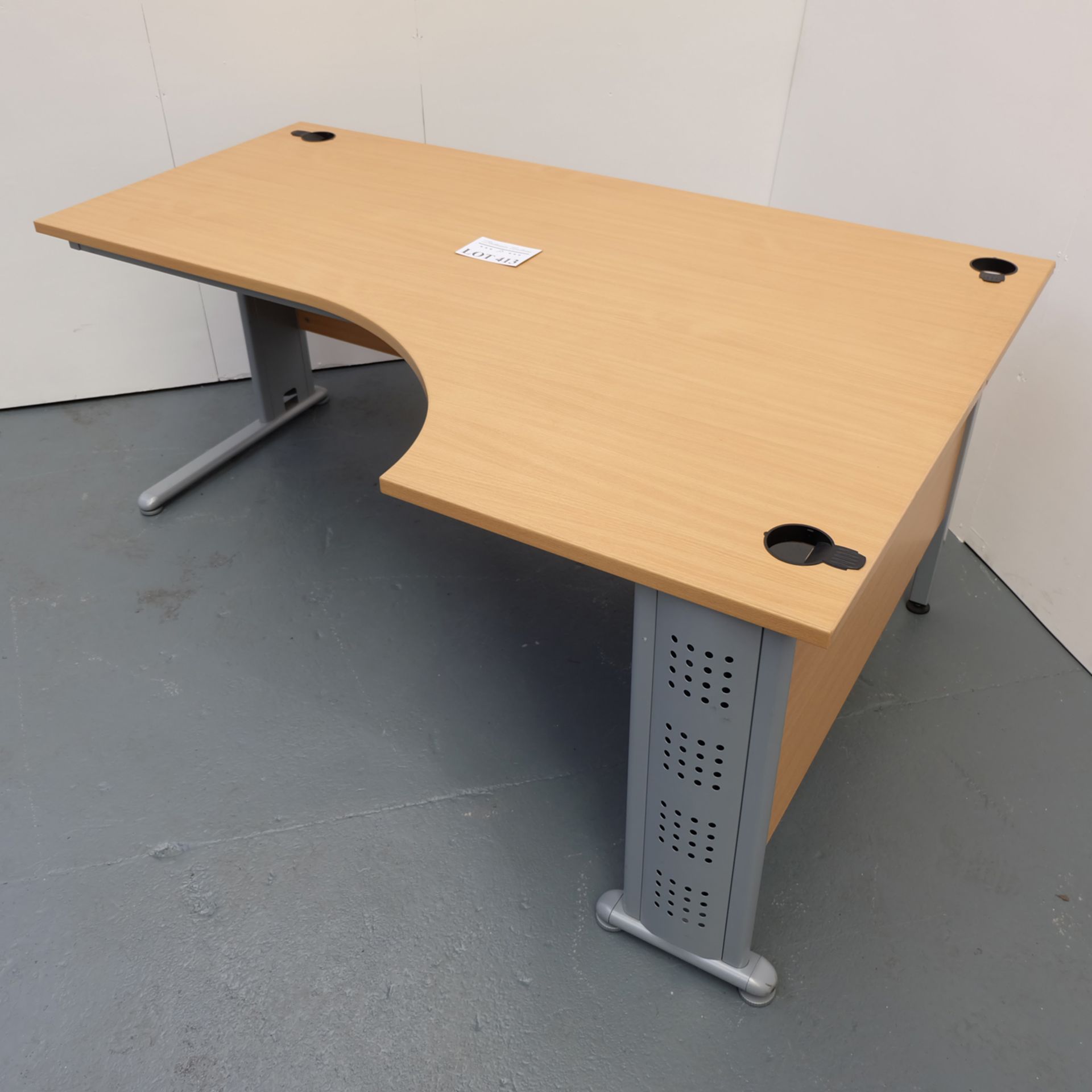 Office Desk. Length 1800mm Depth (Left) 800mm Depth Right 1200mm Height 730mm Approx. - Image 2 of 3
