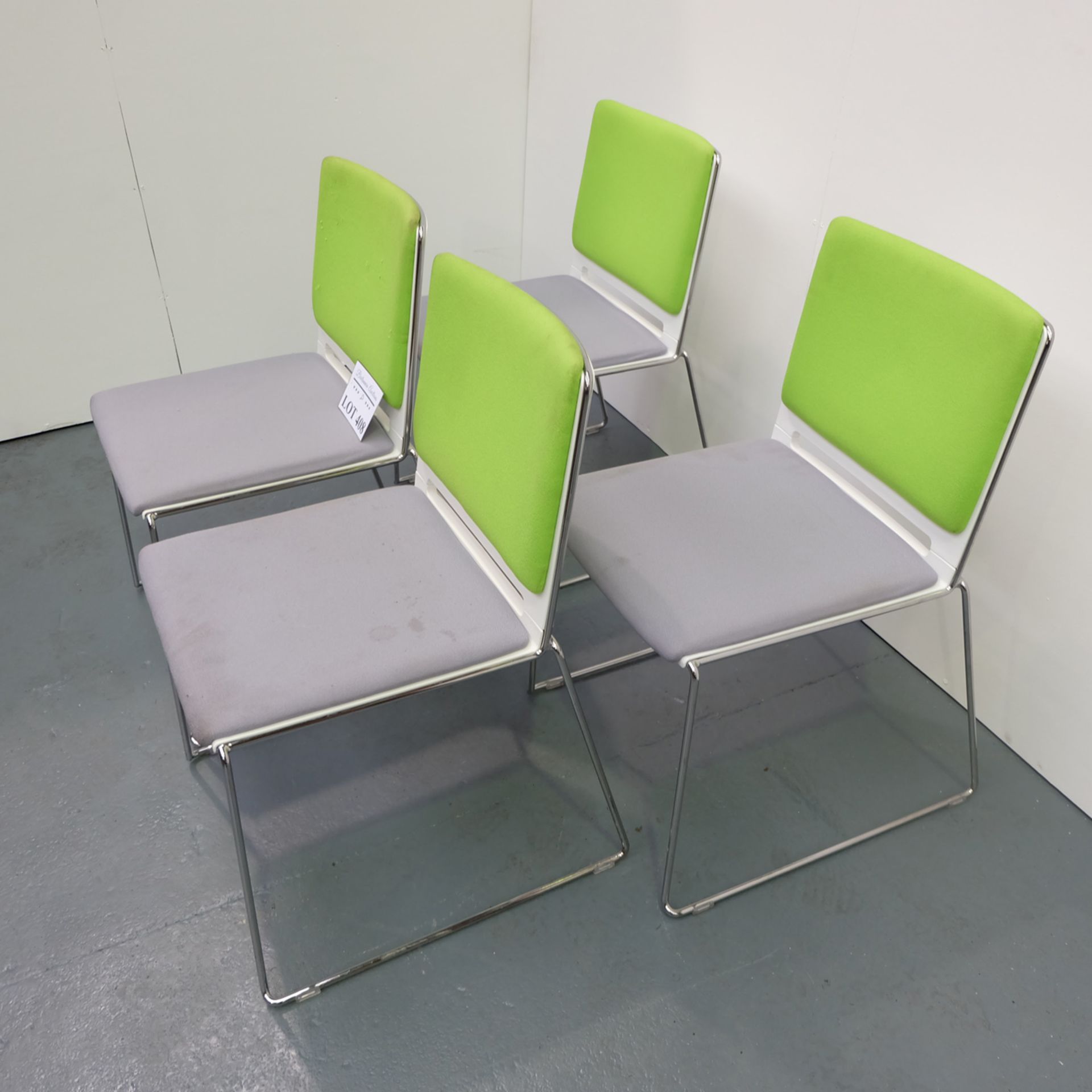 4 x Stackable Office Chairs. - Image 2 of 2