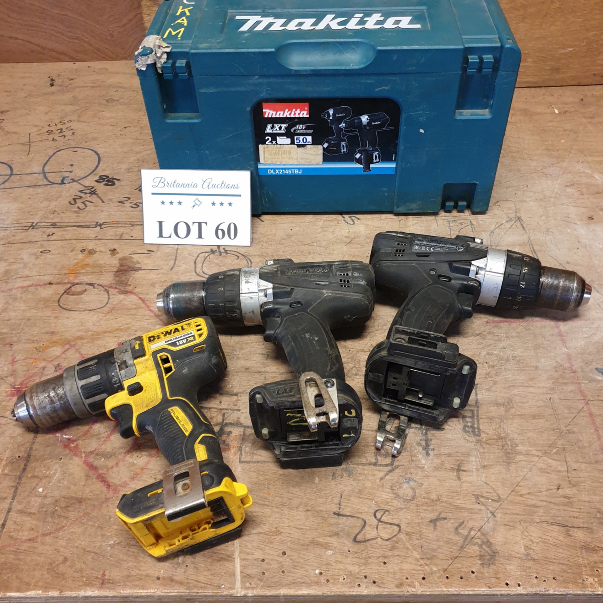3 x Hand Drill Units - No Batteries Included. - Image 3 of 3
