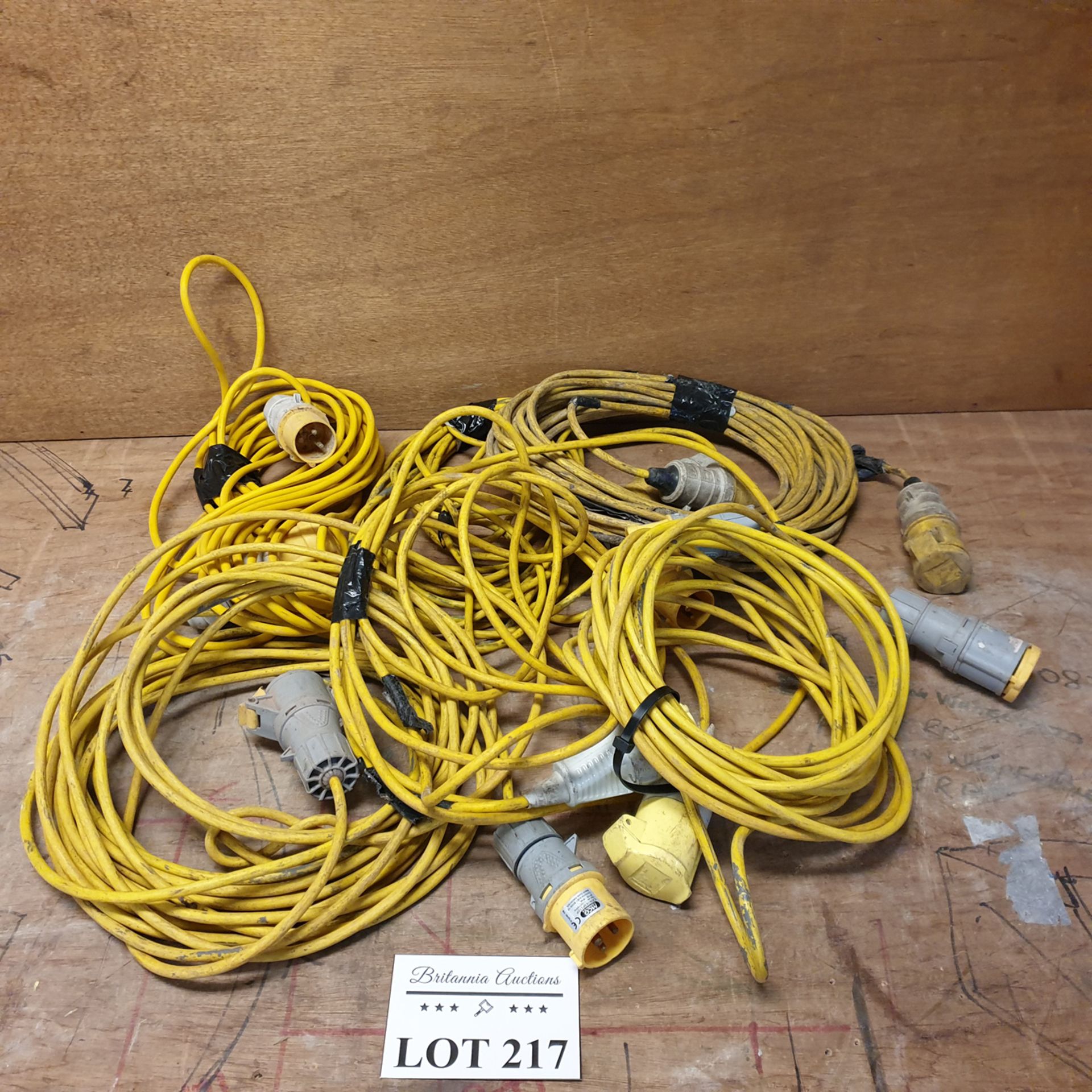 Quantity of 6, 110v Extension Leads.