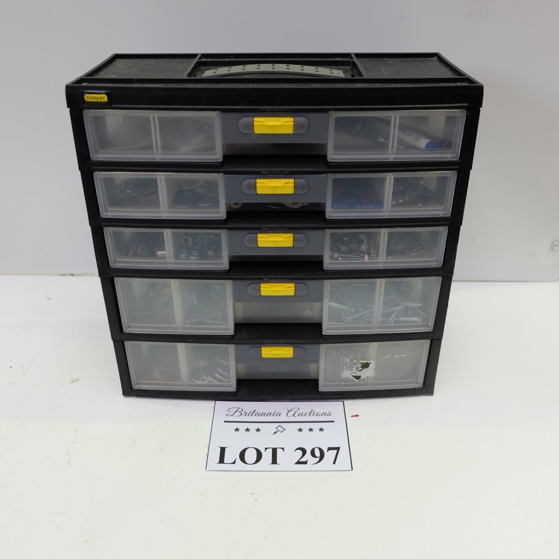 Multi Drawer Storage Box with Contents.