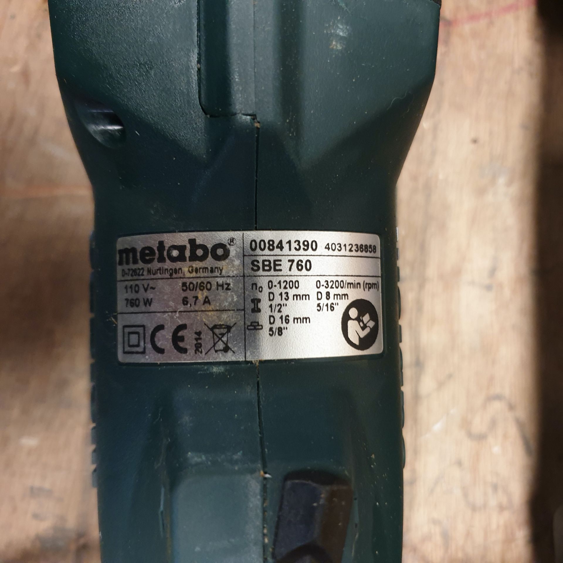 Metabo SBE 760 110V Hammer Drill. Boxed. - Image 2 of 2